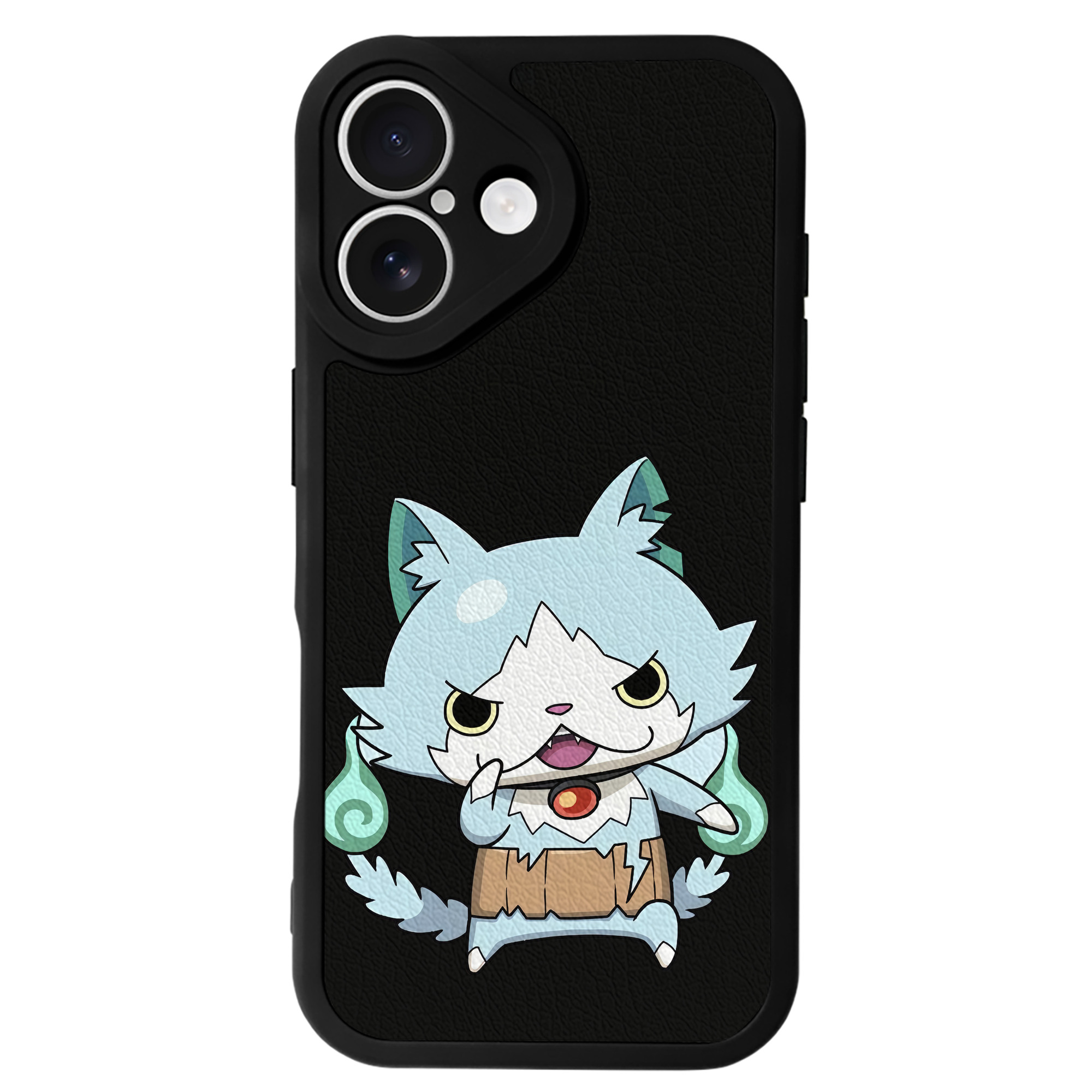 （画像用） 妖怪ウォッチ Yo-kai Watch 【iPhone 16シリーズ対応】シリコンスマホケース（レザー調） 材質：シリコン